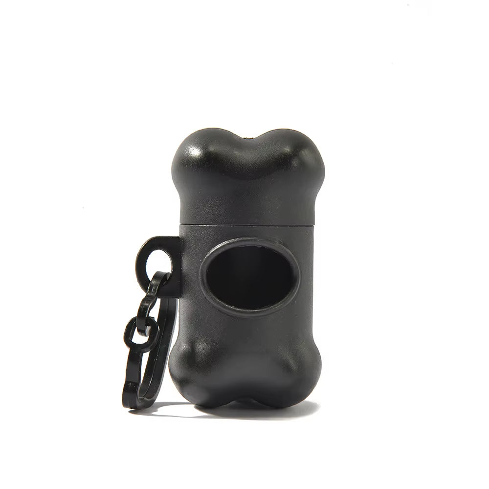 Bone Shaped Eco-Friendly Dog Poop Bag Dispenser Leash Clip Customized Logo Printed BPA Free Lightweight Promotional Giveaway