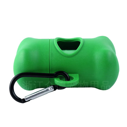 Bone Shaped Eco-Friendly Dog Poop Bag Dispenser Leash Clip Customized Logo Printed BPA Free Lightweight Promotional Giveaway
