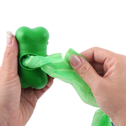 Bone Shaped Eco-Friendly Dog Poop Bag Dispenser Leash Clip Customized Logo Printed BPA Free Lightweight Promotional Giveaway