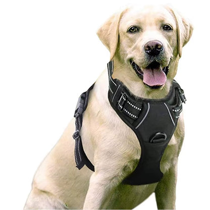 Wholesale Custom Large and Medium-Sized Dog Chest Harness Anti-Break Out Burst Dog Reflective Dog Harness Set