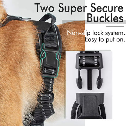 Wholesale Custom Large and Medium-Sized Dog Chest Harness Anti-Break Out Burst Dog Reflective Dog Harness Set