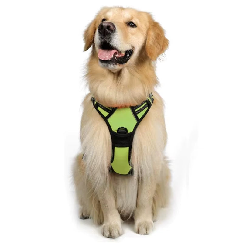 Wholesale Custom Large and Medium-Sized Dog Chest Harness Anti-Break Out Burst Dog Reflective Dog Harness Set