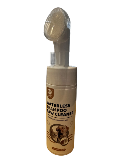 OEM ODM Wholesale Natural Ingredients Rinse-Free Cat Paw Deep Cleanser Paw Cleaner Foam Pet Shampoo with Dog Brush