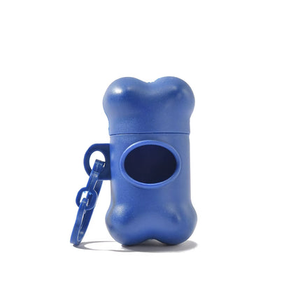 Bone Shaped Eco-Friendly Dog Poop Bag Dispenser Leash Clip Customized Logo Printed BPA Free Lightweight Promotional Giveaway