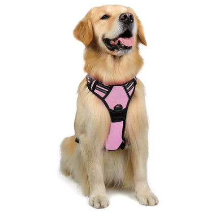 Wholesale Custom Large and Medium-Sized Dog Chest Harness Anti-Break Out Burst Dog Reflective Dog Harness Set