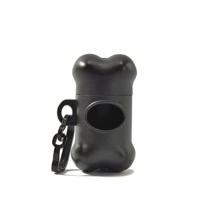 Bone Shaped Eco-Friendly Dog Poop Bag Dispenser Leash Clip Customized Logo Printed BPA Free Lightweight Promotional Giveaway